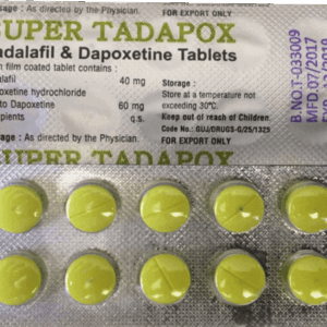 Super Tadapox 20mg Tadalafil + 60mg Dapoxetine - treatment for ED & premature ejaculation