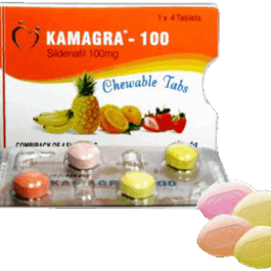 Kamagra Chewable Tablets 100mg Sildenafil ED treatment