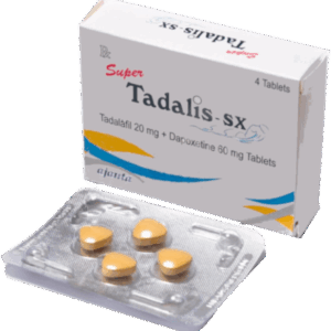 Super Tadalis SX 20mg Tadalafil + 60mg Dapoxetine dual treatment